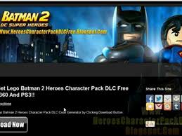 Dc super heroes questions and answers, wii Lego Batman 2 Heroes Character Pack Dlc Codes Free Video Dailymotion