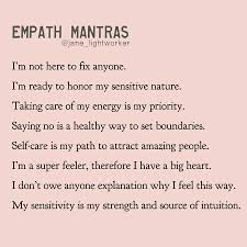 I Am Empowered In 2020 Empath Self Care Activities Intuitive Empath