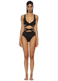 Solid Striped Siyah Kadin The Lauren Siyah Yuksek Bel Mayo 519592 Beymen Kadin Mayolari Mayolar Kadin