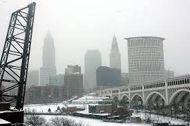 Cleveland Ohio In The Winter New York Skyline Skyline Travel