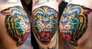 Kneecap Tiger Tattoos Knee Cap Tattoo Knee Tattoo