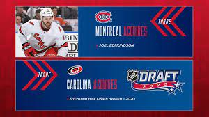 Get the latest news and information for the montreal canadiens. Canadiens Acquire Defenseman Joel Edmundson From The Hurricanes