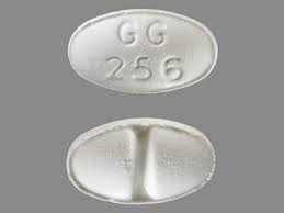 gg 256 pill images white elliptical oval