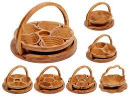 Fruit and gourmet baskets for all occasions made fresh. Snack Basket Folding Basket Chip Basket Fruit Basket Snack Basket Fruit Basket Wooden Foldable With Handle Of Alsino Ceres Webshop