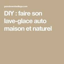 Diy Faire Son Lave Glace Auto Maison Et Naturel Lave Glace Lave Glace Voiture Lave