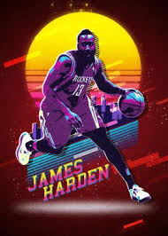 James Harden Retro 80s Basketball Gifts Basketball Gifts For Players Basketball Players Nba Nba Champions Nba Retro Poster Basketball Gifts Basketball Posters