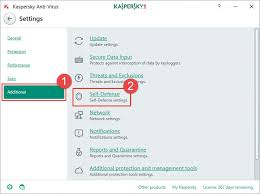 How To Enable Or Disable Self Defense In Kaspersky Anti Virus 2017