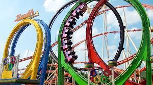 Olympia Looping Pov Largest Most Intense Traveling Roller Coaster Ever B Roller Coaster Roller Coaster Theme Top 10 Roller Coasters
