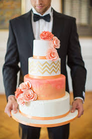 Add some bright and bold flowers + pretty ribbons and ombre wedding cake with colorful flowers and you've got something really special. 45 Coral Wedding Color Ideas You Don T Want To Overlook Deer Pearl Flowers