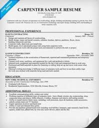 How to email a resume: Carpenter Cover Letter For Resume Malaysia