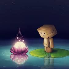 Hoje Eu Só Quero Que O Dia Termine Bem Tumblr Danboard Cardboard Robot Flower Ipad Wallpaper Http Www Ilikewallpaper Net Ipad Wallpaper If You Need More Lotus Flower Wallpaper Danbo Robot Wallpaper