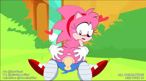 Amy riding sonic
