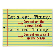 Funny Punctuation Grammar English Teacher Class Poster Zazzle Com Grammar Posters English Teacher Class Poster