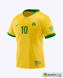 T Shirt Soccer Mockup Side View Free Download Futebol