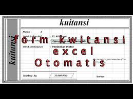 Mungkin banyak yang belum mengetahui bagaimana bentuk kwitansi kosong. Cara Membuat Kwitansi Pembayaran Di Microsoft Excel Youtube