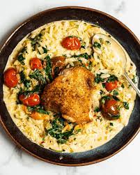 Easy Creamy Chicken Orzo Tried True Recipes Recipe Chicken Orzo Creamy Chicken Recipes