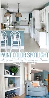 Remodelaholic Color Spotlight Benjamin Moore Aegean Teal Kitchen Paint Colors Kitchen Paint Kitchen Wall Colors