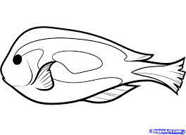 How To Draw A Blue Tang Step By Step Fish Animals Free Online Drawing Tutorial Added By Dawn March 4 2012 6 13 4 Drawings Sea Life Art Drawing Tutorial