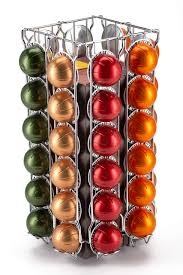 One machine for 5 coffee sizes, alto, mug, gran lungo, double espresso, and espresso via 3 different capsule sizes. Nespresso Vertuo Pod Holder Stores Upto 80 Coffee Pods On Rotating Base V80 Babavoom Buy Online In Dominica At Dominica Desertcart Com Productid 75178609