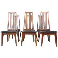 Teak french queen ann round dining table and 4 french country somerton chair ( picture for illustration and reference ) beautifully handcrafted by. Mid Century Danish Modern Tall Teak Wood Spindle Back Dining Chairs For Sale At 1stdibs