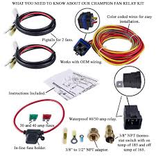 For example, dual thermostat switches or dual relays could be used to control each fan separately. Saturn Cooling Fan Relay Wiring Harness Wiring Diagram All Jest Value Jest Value Huevoprint It