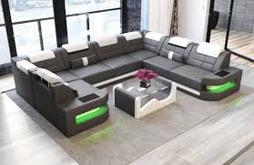 Wenn es um gemütlichkeit geht, dann sind sofas bei. Wohnlandschaft Como In Der U Form Mit Leder Bezogen