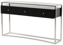 Black Glass Console Table With Drawers Glass Console Table Desk With Drawers Modern Glass Desk