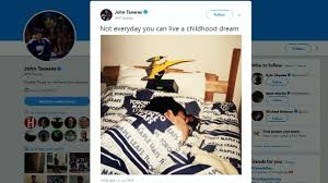 Toronto maple leafs captain john tavares arrived at hospital thursday night after he was injured during game 1 of the nhl playoffs against the montreal canadiens. Tavares Living Childhood Dream Signing With Maple Leafs Youtube