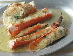 Split King Crab Legs With Butter And Breadcrumbs Cooking Crab Cooking Seafood Cooking Frozen Crab Legs