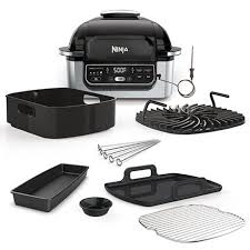 Ninja Foodi Pro 5 In 1 Indoor Grill With Integrated Smart Probe 4 Qt Air Fryer Indoor Grill Air Fryer Recipes Healthy Grilling