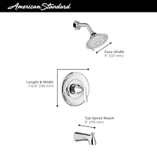 Designed with usability in mind, bathroom faucets from american standard include features that improve the functionality and quality of our faucets, without sacrificing on style. Chatfield Single Control Tub Shower Faucet With 3 Function Shower Head American Standard
