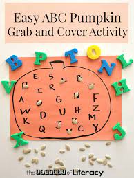 Easy Pumpkin Alphabet Fall Activity Fall Preschool Activities Literacy Activities Preschool Pumpkin Activities Preschool