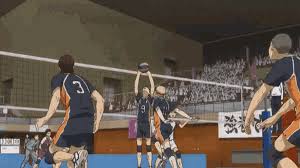 The sports anime is simulcast by crunchyroll, and the show has a total of four seasons so far. Haikyuu Volleyball Ball Court Novocom Top