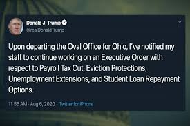 Covid 19 Relief Battle Pres Trump Says Executive Order Is Prepared If Congress Fails To Deliver 9 10 News