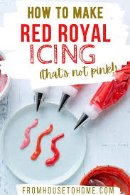 Scrape down the sides of the bowl to make sure all the icing sugar is incorporated. How To Make Red Royal Icing That S Not Pink Entertaining Diva Recipes From House To Home