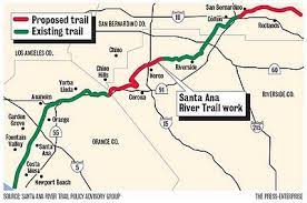 Santa Ana River Bike Trail Map Region: Santa Ana River Trail Work Moving Forward – Press Enterprise