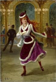 antony paul emile morlon 1845 vintage ice skating skate art artist