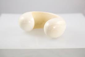 Sculptural Caved Ivory Cuff by Patricia Von Musulin at 1stDibs