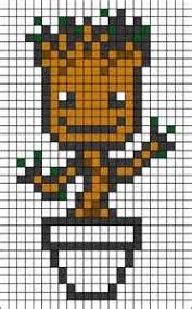 Groot Pixel Art Yahoo Image Search Results Perler Bead Art Minecraft Pixel Art Pixel Art