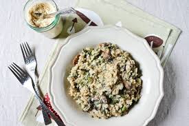30 Minute Vegan Risotto With Kale And Mushrooms Recipe On Chocolate Zucchini Recipes Vegan Risotto Risotto
