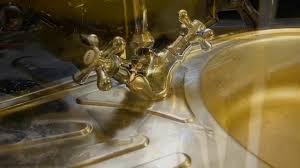 tap or kitchen sink with viakal
