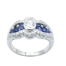 Pour obtenir sa taille de bague en secret, vous devrez faire preuve de créativité. Bague En Platine Massif Avec Saphirs Et Diamants Brillants Taille 49