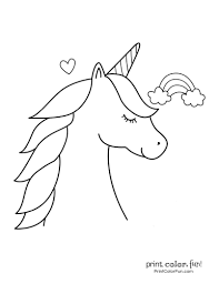100 Magical Unicorn Coloring Pages The Ultimate Free Printable Collection At Print Color Fun Com Unicorn Coloring Pages Coloring Pages Unicorn Outline