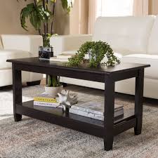 Accent your living room with a coffee, console, sofa or end table. Contemporary Dark Brown Coffee Table By Baxton Studio Overstock 22580055
