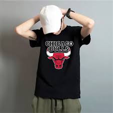 Men S T Shirt Nba Chicago Bulls Graphic T Shirt Top A88 Shopee Philippines