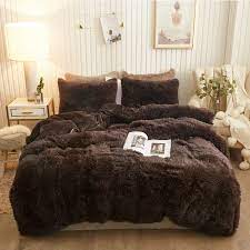 Check spelling or type a new query. Xege Plush Shaggy Duvet Cover Set Luxury Ultra Soft Crystal Velvet Bedding Sets 3 Pieces 1 Faux Fur Duvet Cover 2 Faux Fur Pillowcases Zipper Closure Queen Coffee Buy Online In Angola At Angola Desertcart Com