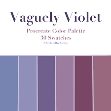 Violet Purple Procreate Color Palette 30 Swatches Instant Etsy Lavender Color Palette Violet Color Palette Purple Color Schemes