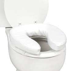 Bathroom wheelchairs (also known as shower wheelchairs) are designed to make hygiene maintenance easier for those who find it difficult or impossible to make it to the lavatory. Amazon Com Dmi Toilet Seat Cushion To Add Extra Padding To The Toilet Seat While Relieving Pressure 4 Inch Pad White Complete Medical Health Personal Care