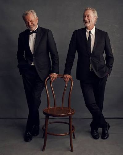 Icon on Icon – Sam Neill and Bryan Brown, everybody! 👏 📷:  @damianbennettphoto #AACTAAwards #PortraitStudio