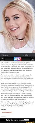 Join facebook to connect with anastasia full and others you may know. Los Angeles Performer Anastasia Knight Has Passed Away Industry Sources Familiar With Her Career Have Confirmed The Model Who Would Have Turned 21 Next Month Had Been Active In The Adult